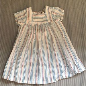 Size 2 Bonton stripe cotton dress